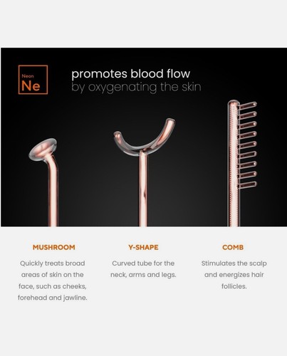 Pure NuDerma professioneller Hochfrequenz-Hauttherapiestab - Bild 2 von 6