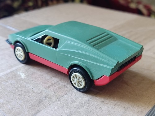 Vintage Retro Plastic racing Sport car, USSR, Soviet Union - Picture 2 of 9