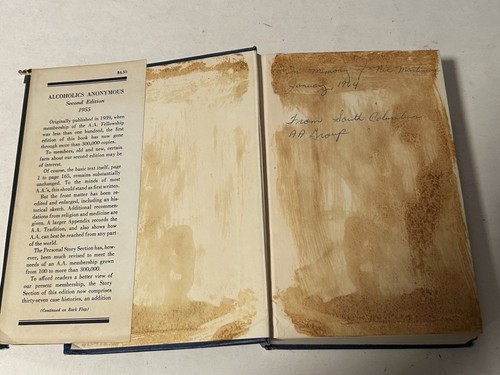 1963 Alcoholics Anonymous Big Book 2nd Edition 6th Printing DJ READ DESCRIPTION - Imagen 6 de 17