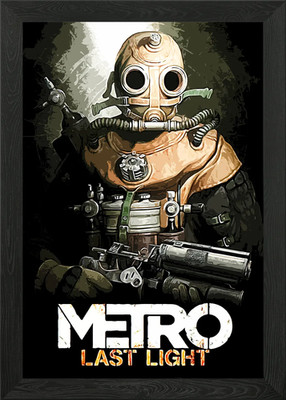 Metro Last Light art Framed Wall Art Poster Canvas Print Picture