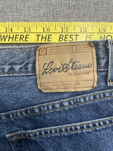 Signature by Levi Strauss & Co Men's Regular Fit Denim Jeans Medium Wash 44x30.5 - Picture 6 of 7