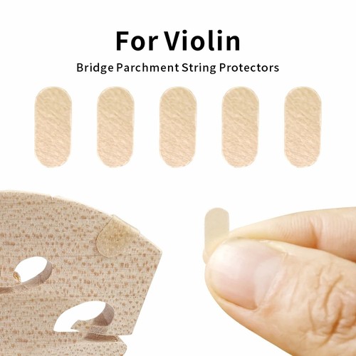 20pcs Violin Bridge E String Parchment Protector Sheepskin - Picture 1 of 5