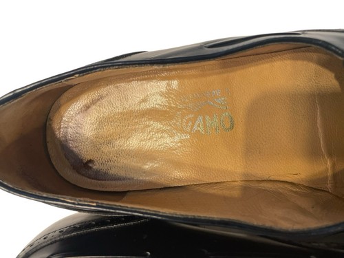 Salvatore Ferragamo Herren schwarz Quaste Kiltie Budapester Schuhe Gr. 10.5D sehr guter Zustand - Bild 16 von 23