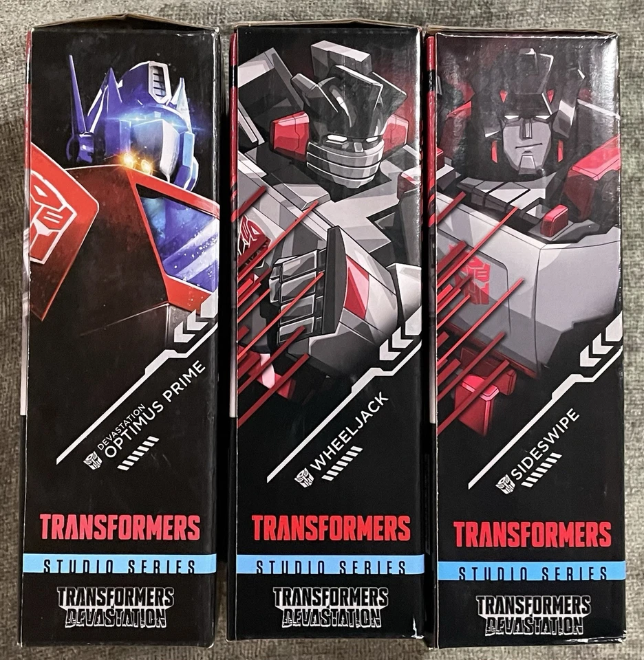 Transformers Studio Series Devastation Optimus Prime, Wheeljack, Sideswipe - Image 3 of 4