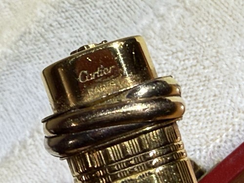Cartier Vendome Fountain Pen Gold Plate Vintage Le Must de Cartier Never Used ! - Picture 8 of 23