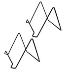  2 Stück Metall-Präsentationsständer, Tellerhalter, dekorative