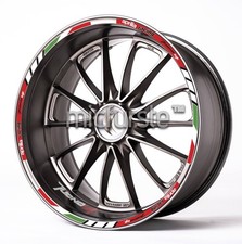 Autocollants de roue de moto Aprilia Tuono V4 usine autocollants de jante...