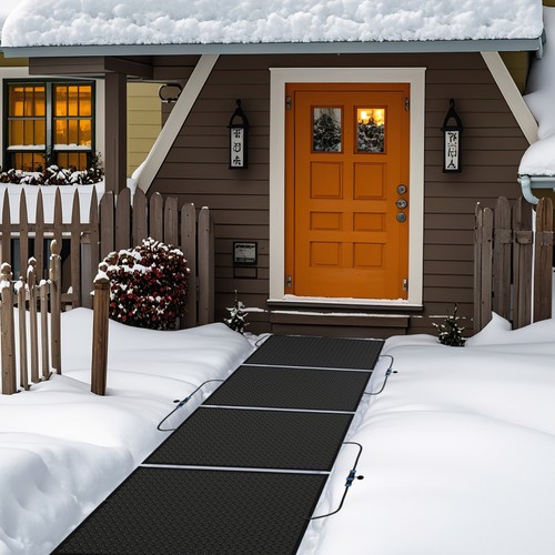 3PCS 20'' x 30'' Heated Snow Melting Mat w/3 in/h Speed Non-Slip Rubber GFCI - Bild 4 von 10