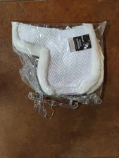 NEW Ovation Europa Hunter Sheepskin WHITE   English Saddle Pad **See Pictures**
