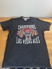 Las Vegas Aces WNBA Championship Tshirt Small Cottonpolyrayon Blend Ultrasoft