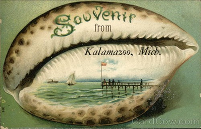 #ad Souvenir KalamazooMich.MI Kalamazoo County Antique Original Vintage Postcard $7.93
