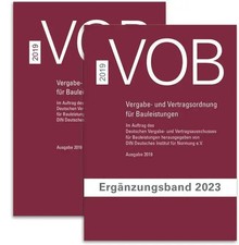 Paket VOB Gesamtausgabe 2019 + VOB Ergänzungsband 2023 | DIN e. V. (u. a.)