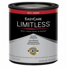 4 Pack - Limitless Interior Paint  Primer,Neutral Base Matte Acrylic Latex,Qt.