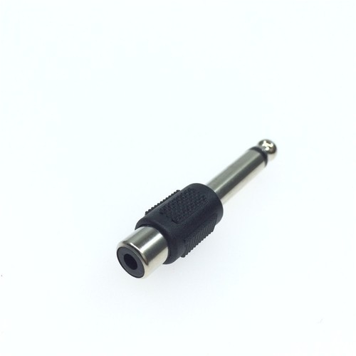10 PACKS RCA Female Jack To 6.3mm 1/4" Male Mono Plug Audio Adapter Connector o - Picture 3 of 5