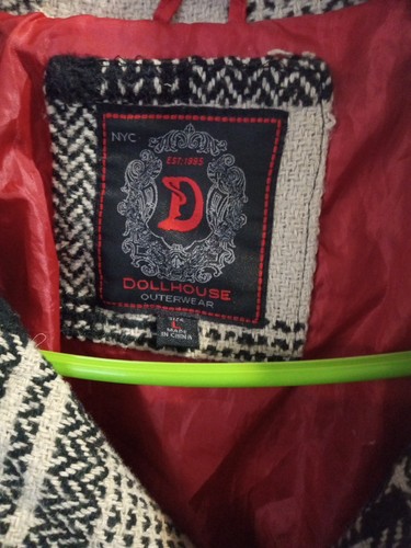 Dollhouse NY Oberbekleidung Damen L Taschen Knopfleiste rotes Futter - Bild 2 von 3