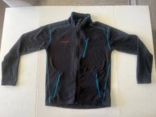 Mammut Mens L Full-Zip Fleece Jacket Multicolor Black And Blue - RN#117481