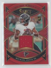 2024 Select #RS-MPJ Michael Penix Jr. Rookie Swatches Red Prizm RC Patch