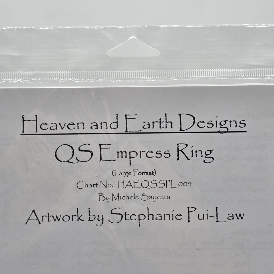 Heaven and Earth Designs QS Empress Ring Cross Stitch Pattern Large Format - Image 3 of 4