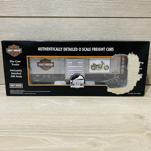 MTH Premier Harley Davidson Boxcar (1990 Version) 20-93222 (NOS) SEE PICS - Picture 1 of 7