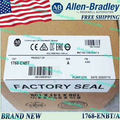 New Sealed AB 1768-ENBT/A CompactLogix EtherNet/IP Communication Module 1768ENBT