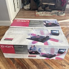 ION Audio PROFILE LP Conversion Turntable Vinyl To CD/MP3/iOS Record Player