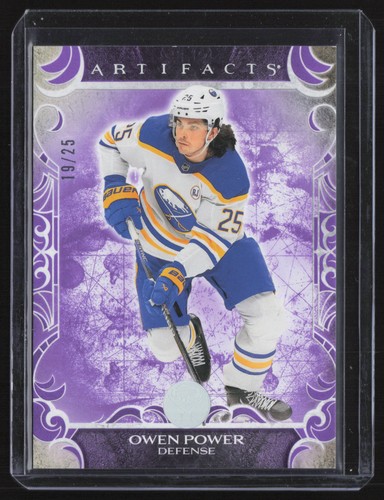 Owen Power 2024-25 Upper Deck Artifacts Purple /25 #37 Buffalo Sabres