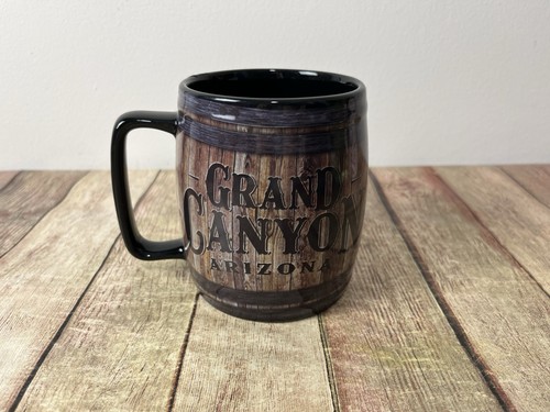 Tazza da caffè Grand Canyon Arizona Old West Barrel Look 14 oz, souvenir da viaggio - Foto 1 di 5
