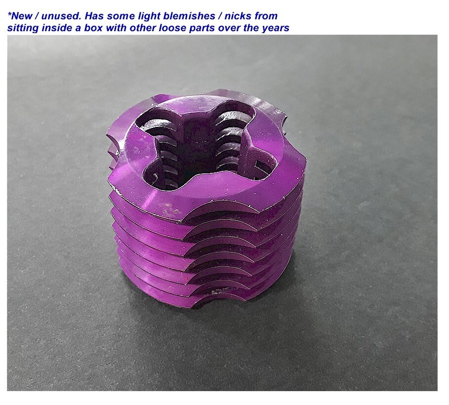 Vintage RC Car Purple Cooling Head for Thunder Tiger .12 Engine