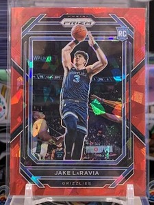 2022-23 Panini Prizm - Red Ice Prizm #244 Jake LaRavia (RC) Rookie JB 8A