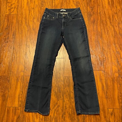 Riders By Lee Womens Jeans Size 30 Mid Rise Boot Cut Stretch Dark Wash Denim