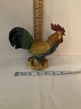Rooster figurine Colorful resin 5  