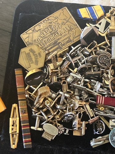 GRANDE LOTTO CASSETTI SPAZZATURA UOMO VINTAGE CON AFFILIAZIONE MILITARE - FONDO DI MAGAZZINO - Foto 4 di 12