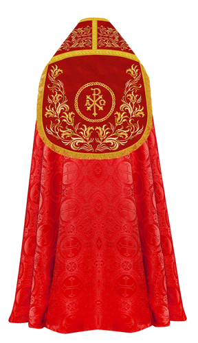 Roman Cope Vestment & Matching Stole with Exquisite Embroidered Trims - Picture 22 of 28