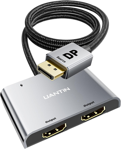 Displayport to Dual HDMI Adapter | 4K 60Hz DP Source to HDMI Splitter Extended D - Picture 9 of 12