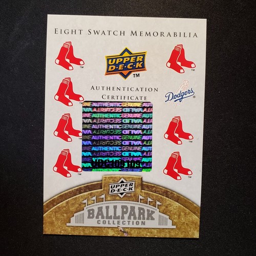 2009 UD BALLPARK COLLECTION BOSTON RED SOX EIGHT SWATCH CARD/300(TC#547) - Picture 9 of 11