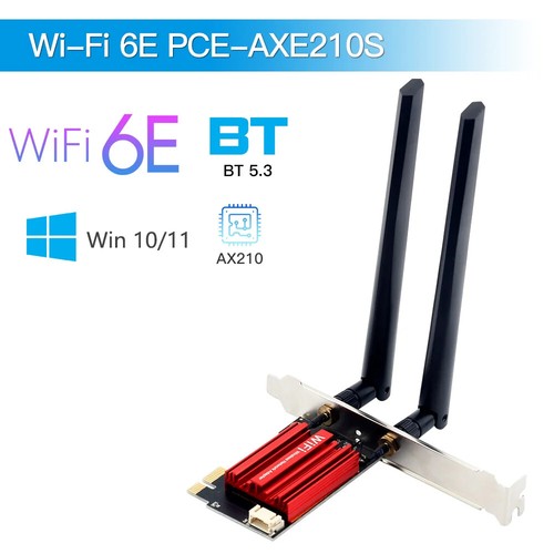 AX210 PCIE Wifi Adapter 5400Mbps Wireless Ethernet Network Card BT 2.4G/5G/6GHz - Picture 7 of 8
