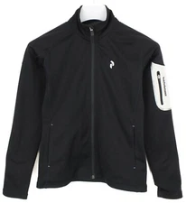 PEAK PERFORMANCE R&D Tactic Z Sweatshirt Women's XS Full Zip Black Track Top