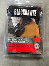 Blackhawk! Suede Leather Tuckable Holster Size 5 421605BN-R