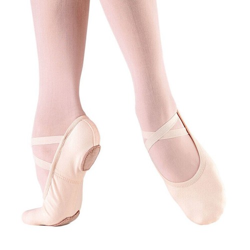 So Danca Split Sole Canvas Ballet Shoes SD16 - UK SIZE 4 - Width  B - Light Pink