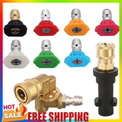 #ad Pressure Washer Gun AdapterPivot Coupler7 Tips for Karcher K2 K3 K4 K5 K6 K7 $29.00