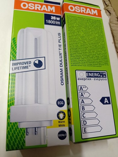 LAMPADA FLUORESCENTE COMPATTA 4pin GX24Q2-18w/ GX24Q3-26w-/GX24Q3-32w/GX24Q3-42w - Imagen 2 de 26