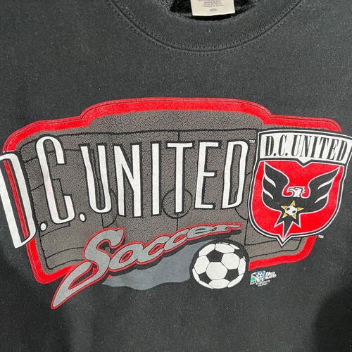 Vintage Rare 1993 MLS Pro Player Sweatshirt D.C. United Soccer Large Black - Picture 7 of 7