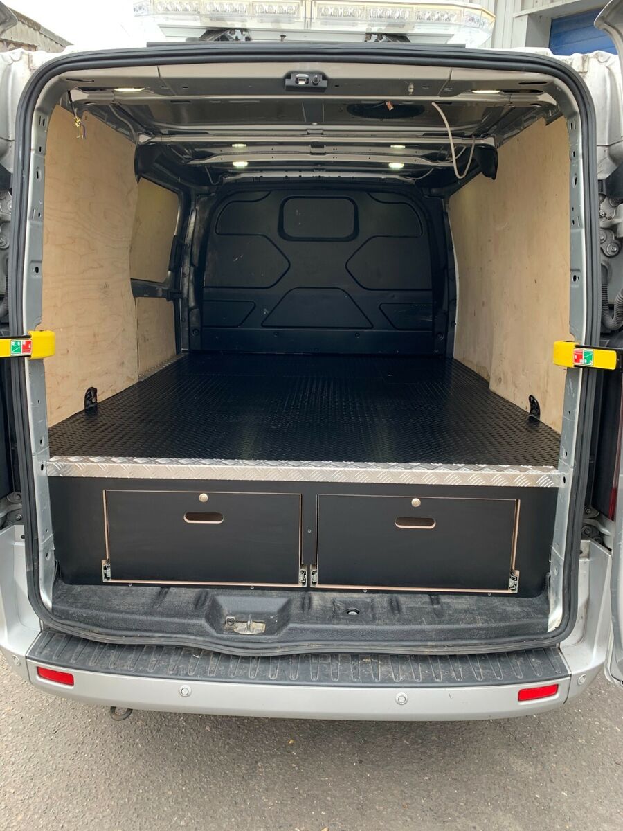 Ford Transit Custom SWB drawer false floor tool storage organiser van racking eBay