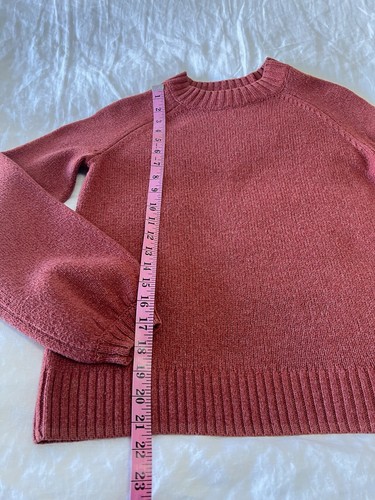 Smartwool | Women’s SZ Small |Cozy Lodge Bell Sleeve Sweater Dusty Cedar Heather - Picture 2 of 11