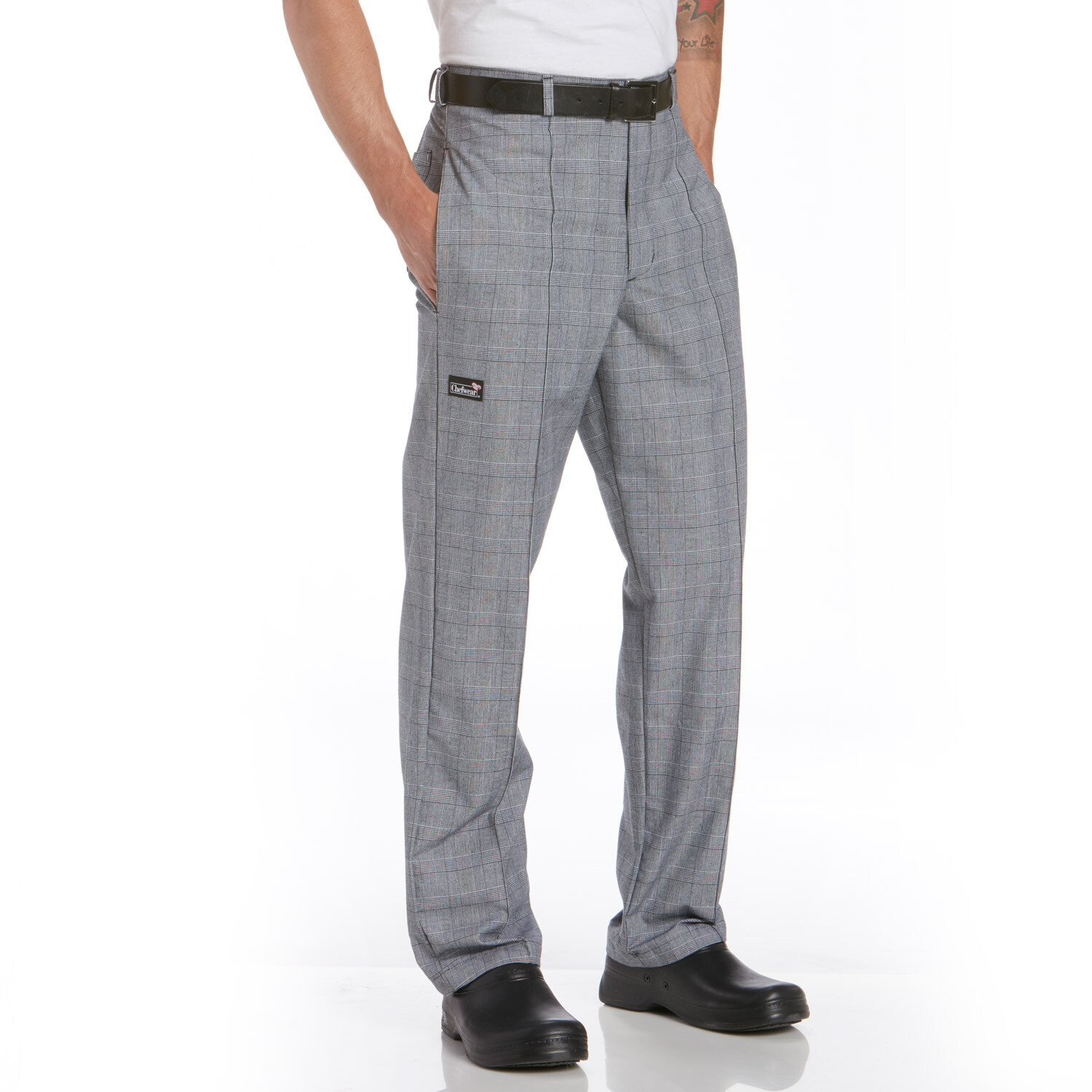 NEW Glenn Plaid or Black Chef Pants 4 Pocket Chefwear CW3640 Multiple