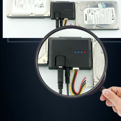 Festplattenwandler mit LED -Licht für 2,5 Zoll 3,5 Zoll und SSD - Bild 2 von 12