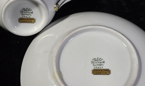 Antique Richard Ginori 1735 Siena Rust Rooster Cock Espresso Demitasse Cup - Picture 5 of 10