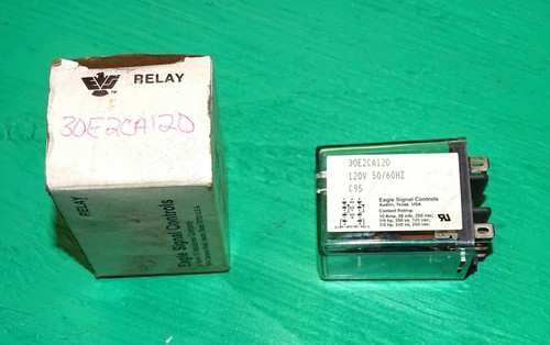NEW Eagle Signal Controls 30E2CA120 Relay 10A, 120 Volt AC coil, DPDT, USA made - Picture 1 of 6