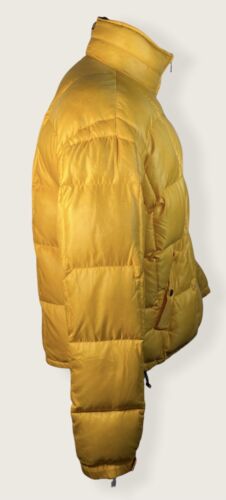 Vintage Ralph Lauren Polo Sport Yellow Down Puffer Jacket Size Medium 1990's - Picture 3 of 12