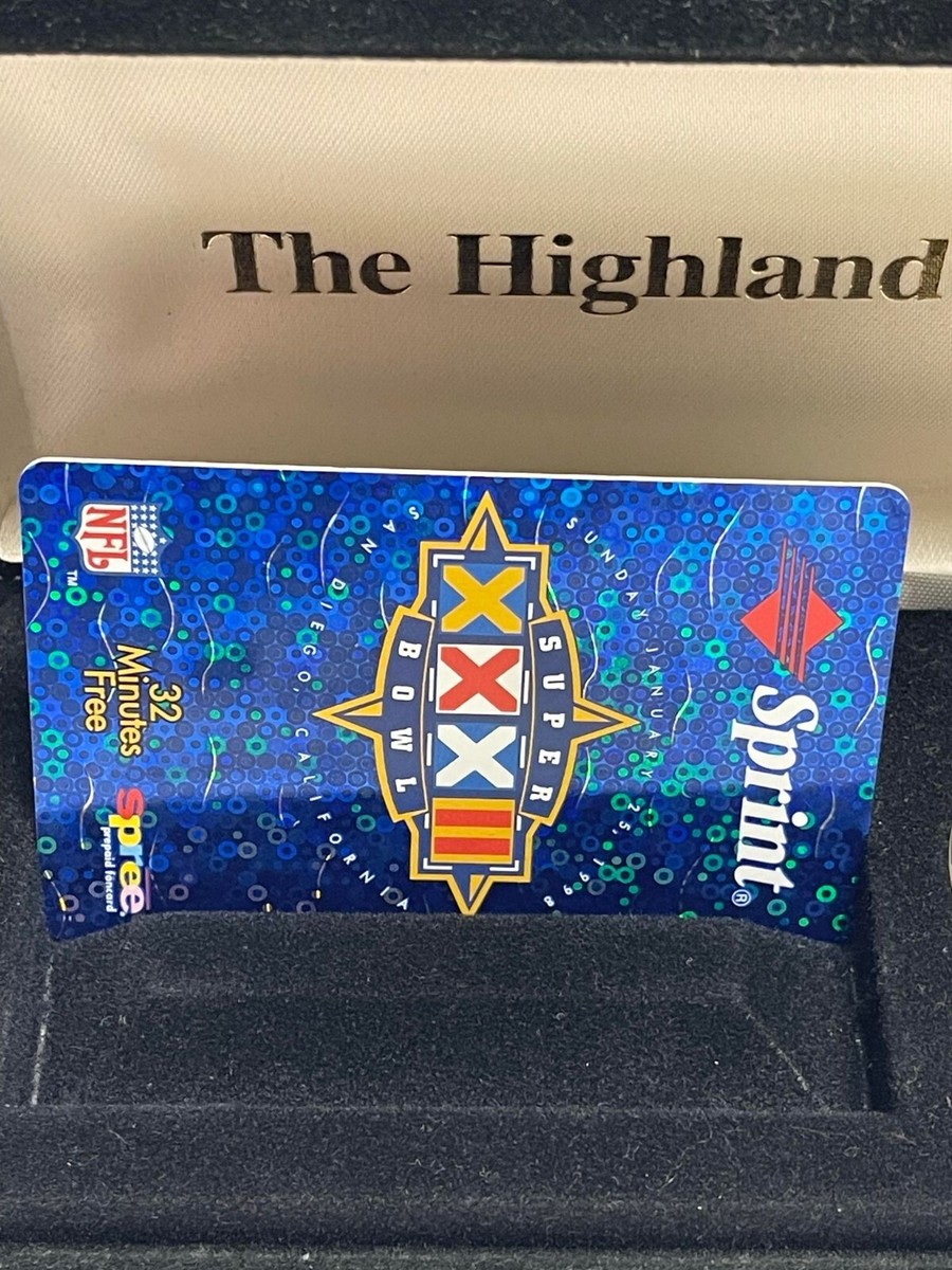 NFL Super Bowl XXXII 32 1997 Commemorative Sprint Foncard Coin 188